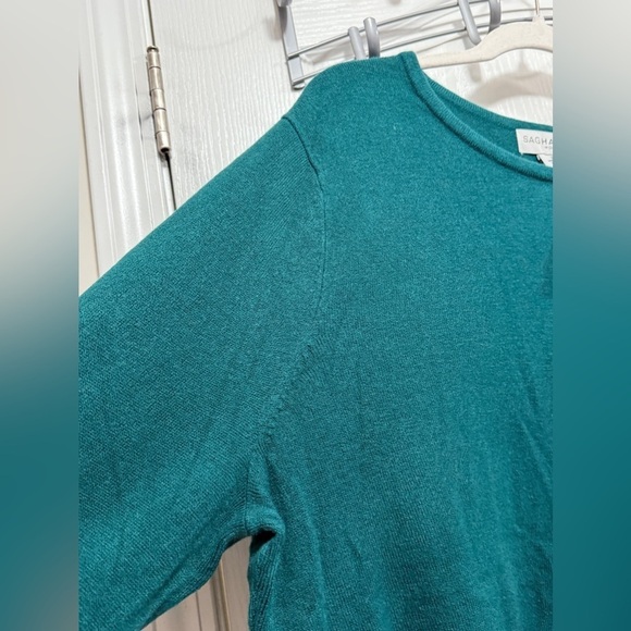 Sag Harbor plus size women’s 2X acrylic sweater dark cyan green pullover NWT New - Picture 6 of 14